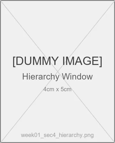 Hierarchyウィンドウ