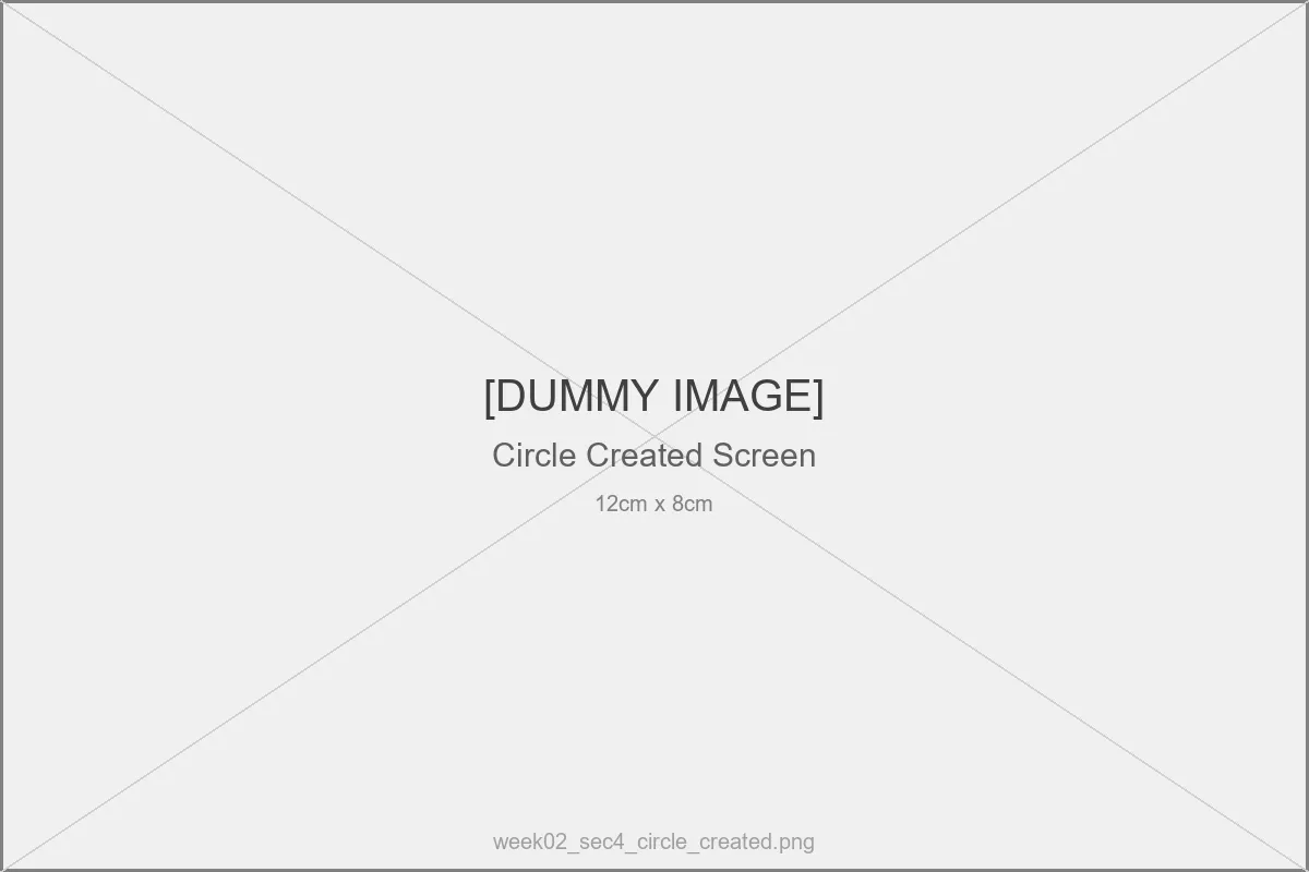 Circle作成後の画面