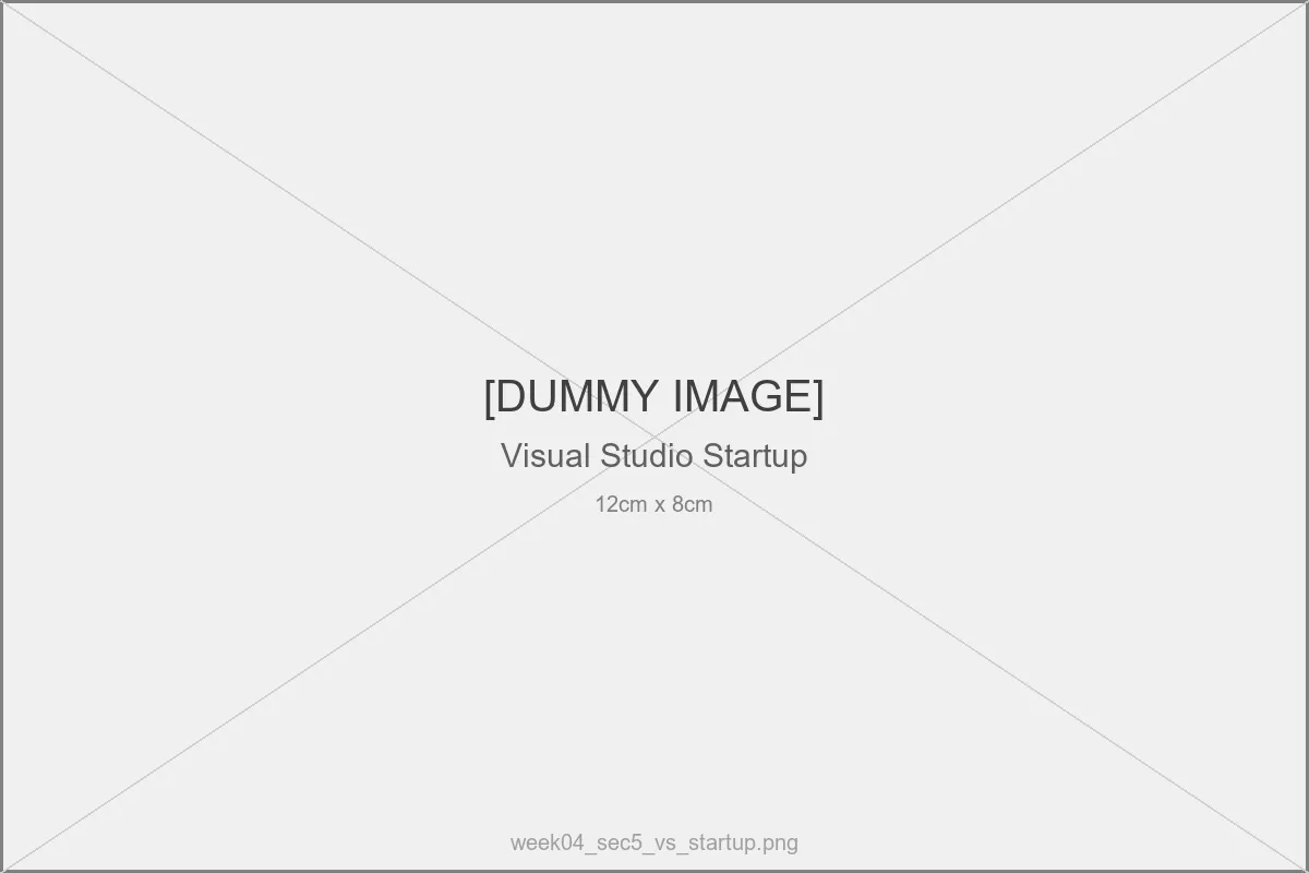 Visual Studio起動画面