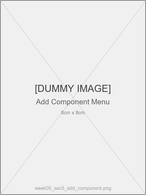 Add Componentメニュー