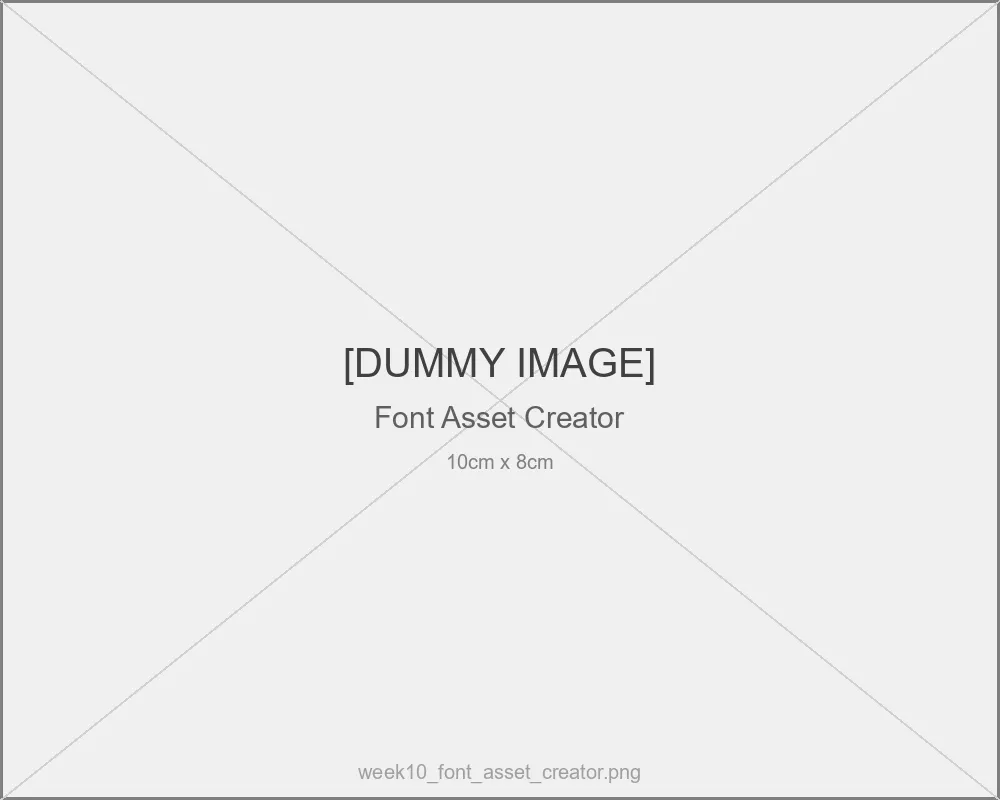 Font Asset Creatorの画面